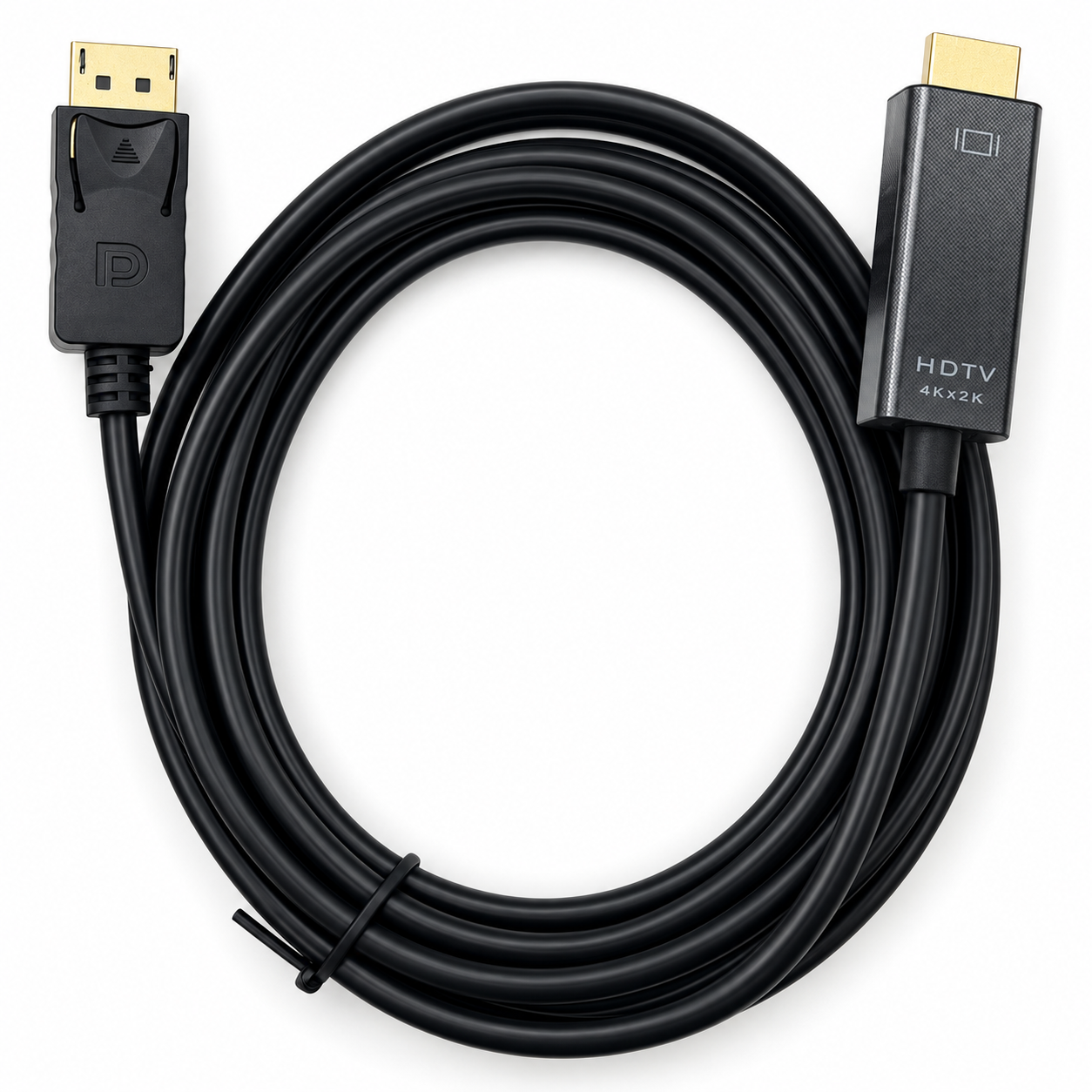 Cable Adaptador DisplayPort a HDMI 4K Negro